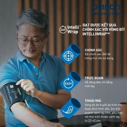 Thumbnail Máy Đo Huyết Áp OMRON HEM-7156T-A Chính Hãng - Kết Nối Điện Thoại - IntelliSense 3