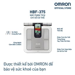 Thumbnail Máy Đo Thành Phần Cơ Thể & Lượng Mỡ OMRON HBF-375 - Dùng 8 Cảm Biến Để Đo Toàn Bộ Cơ Thể 1