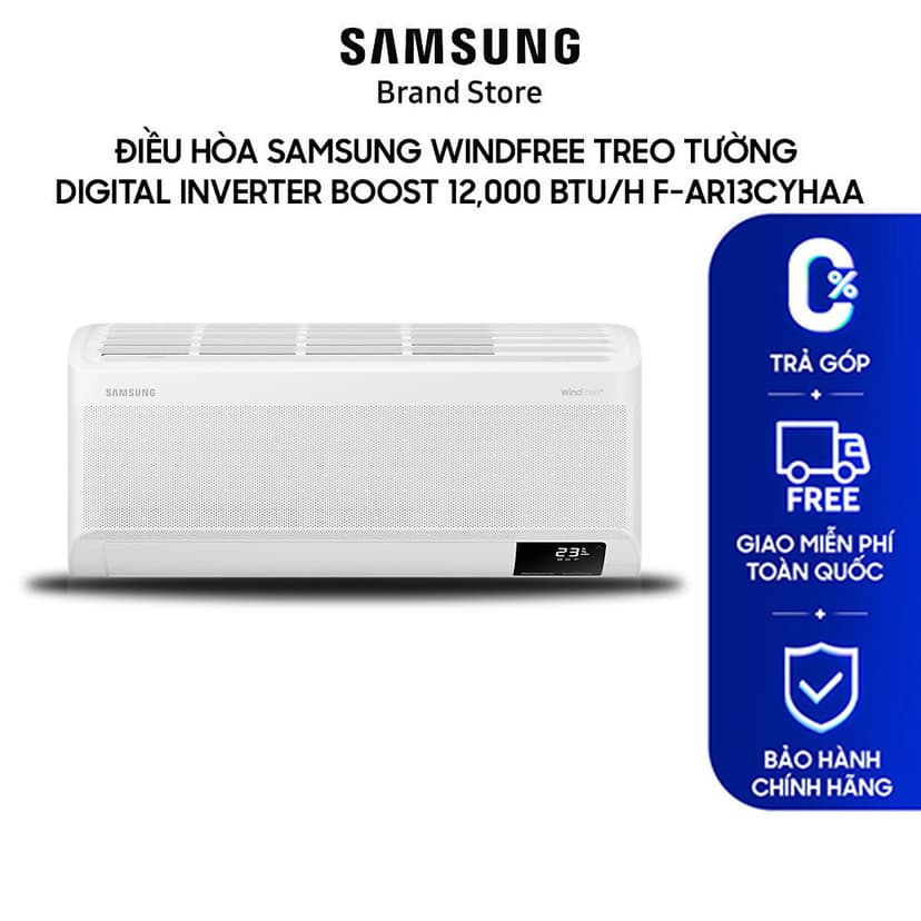 Ảnh Điều Hòa Samsung WindFree Treo Tường -Digital Inverter Boost 12,000 BTU/h 1
