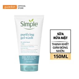 Thumbnail Sữa Rửa Mặt Kiềm Dầu Hỗ Trợ Giảm Mụn Simple Purifying Gel Wash 150ml 1