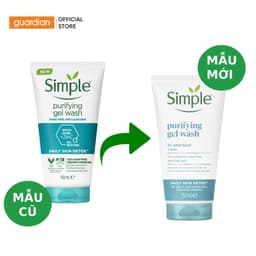 Thumbnail Sữa Rửa Mặt Kiềm Dầu Hỗ Trợ Giảm Mụn Simple Purifying Gel Wash 150ml 2