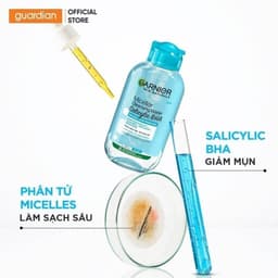 Thumbnail Nước Tẩy Trang Cho Da Dầu Mụn Micellar Water Garnier Guardian 400Ml 4