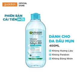 Thumbnail Nước Tẩy Trang Cho Da Dầu Mụn Micellar Water Garnier Guardian 400Ml 3
