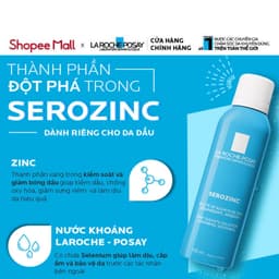 Thumbnail Xịt khoáng giúp làm sạch & làm dịu cho da dầu mụn La Roche Posay Serozinc 150ML 4