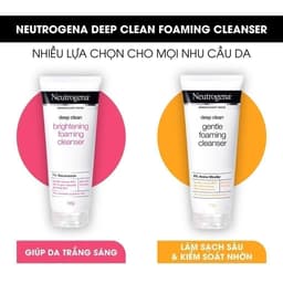 Thumbnail Sữa rửa mặt Sạch Sâu Lành Tính Neutrogena Deep Clean Gentle Foaming Cleanser 100g & 150g 4