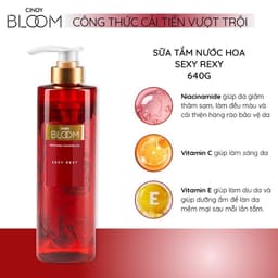 Thumbnail Sữa tắm nước hoa Cindy Bloom Sexy Rexy hương gợi cảm quyến rũ 640g 2