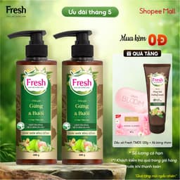 Thumbnail Phiên bản mới - Combo 2 Dầu gội Fresh Thảo Mộc Dưỡng Sinh - Chắc khỏe bồng bềnh 480g/chai 1