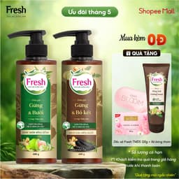 Thumbnail Phiên bản mới - Combo 2 chai Dầu gội Fresh Thảo Mộc Dưỡng Sinh - Sạch gàu + Chắc khỏe 480g/chai 1