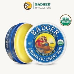 Thumbnail Sáp dầu bôi ấm ngực hữu cơ BADGER organic Chest Rub balm -  21g 1