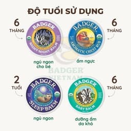 Thumbnail Sáp dầu hữu cơ ngủ ngon BADGER Night Night organic balm giúp dễ ngủ an toàn cho em bé trẻ sơ sinh từ 6 tháng - 21g 1