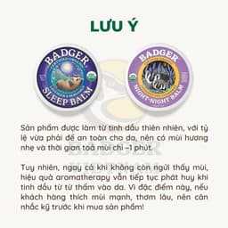 Thumbnail Sáp dầu hữu cơ ngủ ngon BADGER Night Night organic balm giúp dễ ngủ an toàn cho em bé trẻ sơ sinh từ 6 tháng - 21g 3