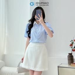 Thumbnail Sơ mi cổ kiểu thời trang GUMAC LAF0117 3