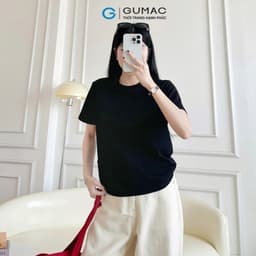 Thumbnail Áo thun nữ trơn cotton cổ tròn cơ bản dễ phối màu hồng vàng xanh Gmorning - GUMAC YATE10093-LATE1110 3