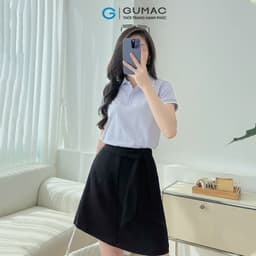 Thumbnail Áo thun polo nữ màu hồng - tím thời trang GUMAC có cổ đẹp thiết kế trơn cơ bản thoáng khí PLE03028 2