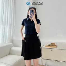 Thumbnail Áo thun polo nữ màu hồng - tím thời trang GUMAC có cổ đẹp thiết kế trơn cơ bản thoáng khí PLE03028 4