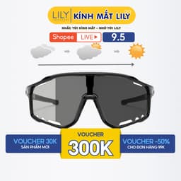 Thumbnail Kính mắt đổi màu ghi LILYEYEWEAR chống UV400 chống bụi đa năng bảo vệ mắt thích hợp đi đường và hoạt động thể thao 0117G 1