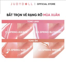 Thumbnail Má Hồng Kem JUDYDOLL Căng Bóng Lâu Trôi Mềm Mịn Chuẩn Màu Tự Nhiên Tạo Hiệu Ứng 3D Gloss 3
