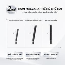 Thumbnail Mascara Chuốt Mi JUDYDOLL Dày Dài Siêu Cong Lâu Trôi Chống Thấm Nước Suốt 24h Curling Iron Mascara 3
