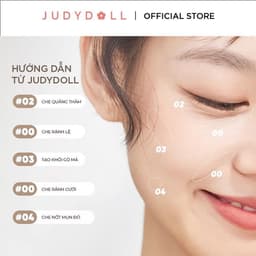 Thumbnail Kem Che Khuyết Điểm JUDYDOLL 3.2g Che Phủ Siêu Nhẹ Triệt Sắc Giúp Hiệu Chỉnh Màu Da Kiềm Dầu Lâu Trôi Chống Thấm Nước Suốt 24h 4