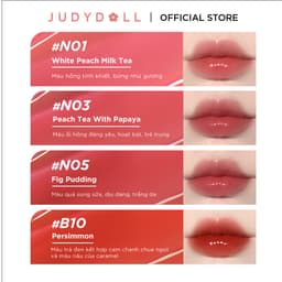 Thumbnail Son Tint Bóng JUDYDOLL Trà Đá 1.8g Căng Bóng Mọng Nước Ẩm Mượt Môi Siêu Lì Bền Màu Tạo Hiệu Ứng Tráng Gương 4