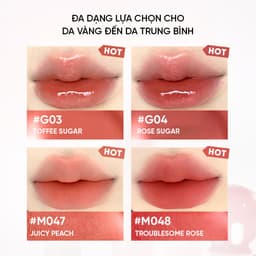 Thumbnail Son Bóng Mờ JUDYDOLL Che Phủ Rãnh Môi Không Lem Dưỡng Ẩm Lâu Trôi Màu Sắc Tự Nhiên Dễ Sử Dụng 1