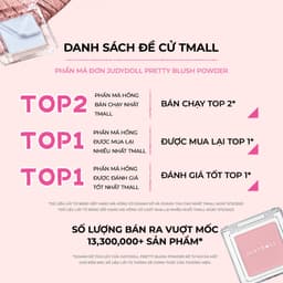 Thumbnail Phấn Má Hồng JUDYDOLL 2g Đơn Sắc Mịn Lì Chuẩn Màu Trang Điểm Tự Nhiên Lâu Trôi Bền Màu Suốt 24h 3