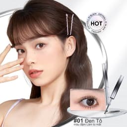 Thumbnail Mascara JUDYDOLL Đầu Sắt & Kẻ Mắt Nước JUDYDOLL Siêu Mảnh Kháng Nước Kháng Mồ Hôi Lâu Trôi 1