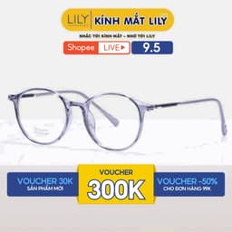 Thumbnail Gọng kính cận nam nữ Lilyeyewear gọng bền kiểu dáng mắt tròn kiểu dáng thời trang 8151 1