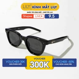 Thumbnail Kính mát nam nữ LILYEYEWEAR mắt vuông chống tia UV400 bảo vệ mắt KC25 1