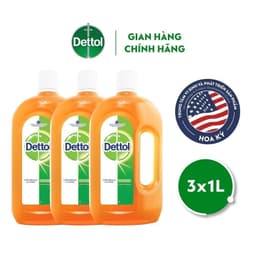 Thumbnail Combo 3 Dung Dịch Diệt Khuẩn Khử Mùi Đa Năng Dettol, Chai 1L 1