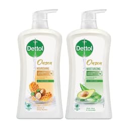 Thumbnail Combo 2 Chai Sũa Tắm Dettol Onzen Mật Ong Kháng Khuẩn Dưỡng Thể và Dưỡng Ẩm Lô Hội & Bơ (950G/Chai) 2