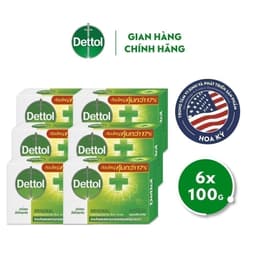 Thumbnail Combo 6 xà phòng Dettol kháng khuẩn hương tinh dầu thông 100G 3