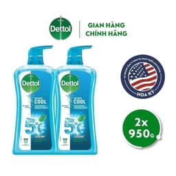 Thumbnail Combo 2 sữa tắm Dettol Cool kháng khuẩn, mát lạnh tức thì - Chai 950g 1