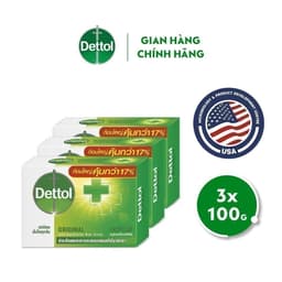 Thumbnail Combo 3 xà phòng Dettol kháng khuẩn hương tinh dầu thông 100G x 3 2
