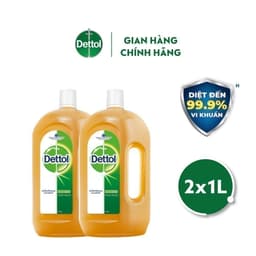Thumbnail Combo 02 chai dung dịch diệt khuẩn khử mùi đa năng Dettol, 1L/chai 3