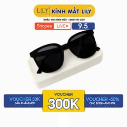 Thumbnail Kính mát nam nữ, kính râm LILYEYEWEAR chất liệu nhựa cứng cáp, cao cấp chống UV400 bảo vệ mắt KC850 1