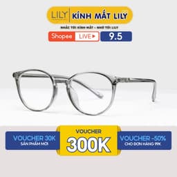 Thumbnail Gọng kính tròn chất liệu nhựa dẻo phụ kiện thời trang nữ Lilyeyewear 22303 nhiều màu 1