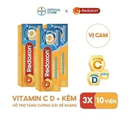 Thumbnail Bộ 3 Viên sủi bổ sung Vitamin C, D, và Kẽm Redoxon Triple Action 10 viên/hộp 2