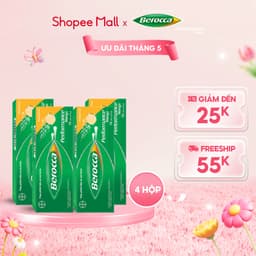Thumbnail Bộ 4 Viên sủi bổ sung Vitamin Berocca Performance Mango 10 Viên / Tuýp 1
