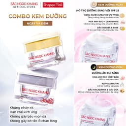 Thumbnail COMBO Dưỡng Da Ngày và Đêm Sắc Ngọc Khang gồm (Kem dưỡng da ban đêm 30g+ Kem dưỡng da ban ngày 30g) 2