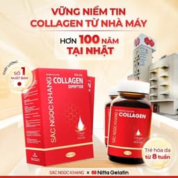 Thumbnail Collagen Sắc Ngọc Khang thế hệ mới 100% nguyên liệu nhập khẩu từ Nhật Bản [Hộp 120 viên] 3