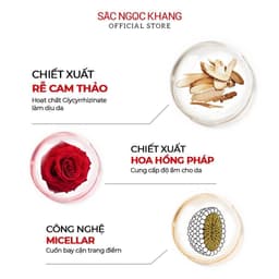 Thumbnail Nước Tẩy Trang Thảo Dược Thiên Nhiên Sắc Ngọc Khang 145ml giúp làm sạch sâu bụi bẫn bã nhờn & ngừa mụn 2