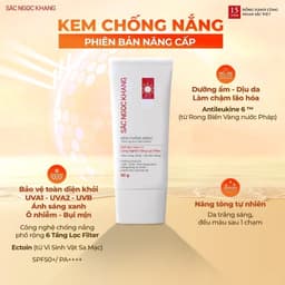 Thumbnail Kem chống nắng quang phổ rộng Sắc Ngọc Khang SPF50 PA++++ công nghệ 6 màng lọc Filter [tuýp 50g] 2