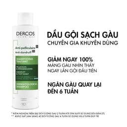 Thumbnail Bộ 2 dầu gội giúp sạch gàu dành cho da đầu dầu & ngứa Vichy Dercos Anti Dandruff 200ml x2 2