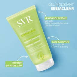 Thumbnail [QUÀ 2] Sữa rửa mặt không có xà phòng, làm sạch và loại bỏ tế bào da chết SVR SEBIACLEAR GEL MOUSSANT 55ml 1