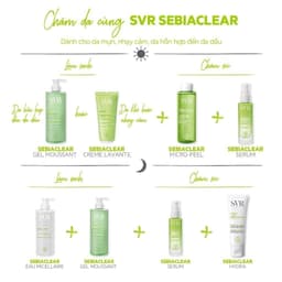 Thumbnail HANNAH x SVR Sản phẩm chăm sóc da, hỗ trợ giảm mụn mờ thâm SVR SEBIACLEAR SERUM 30ml 2