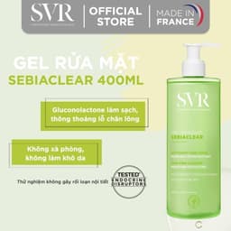 Thumbnail Combo Tẩy trang SVR Sebiaclear Eau Micellaire 400ml và Rửa mặt SVR Sebiaclear Gel Moussant 400ml giúp làm sạch cho dadầu 3