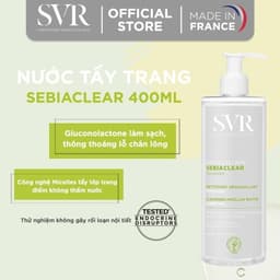 Thumbnail Combo Tẩy trang SVR Sebiaclear Eau Micellaire 400ml và Rửa mặt SVR Sebiaclear Gel Moussant 400ml giúp làm sạch cho dadầu 2