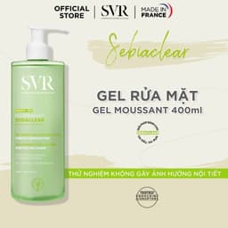 Thumbnail Gel rửa mặt không có xà phòng, làm sạch, loại bỏ tế bào da chết SVR SEBIACLEAR GEL MOUSSANT 400ml 1