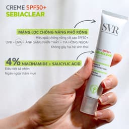 Thumbnail Kem làm giảm mụn và chống nắng cao SVR SEBIACLEAR CREME SPF50+ 40ml 3